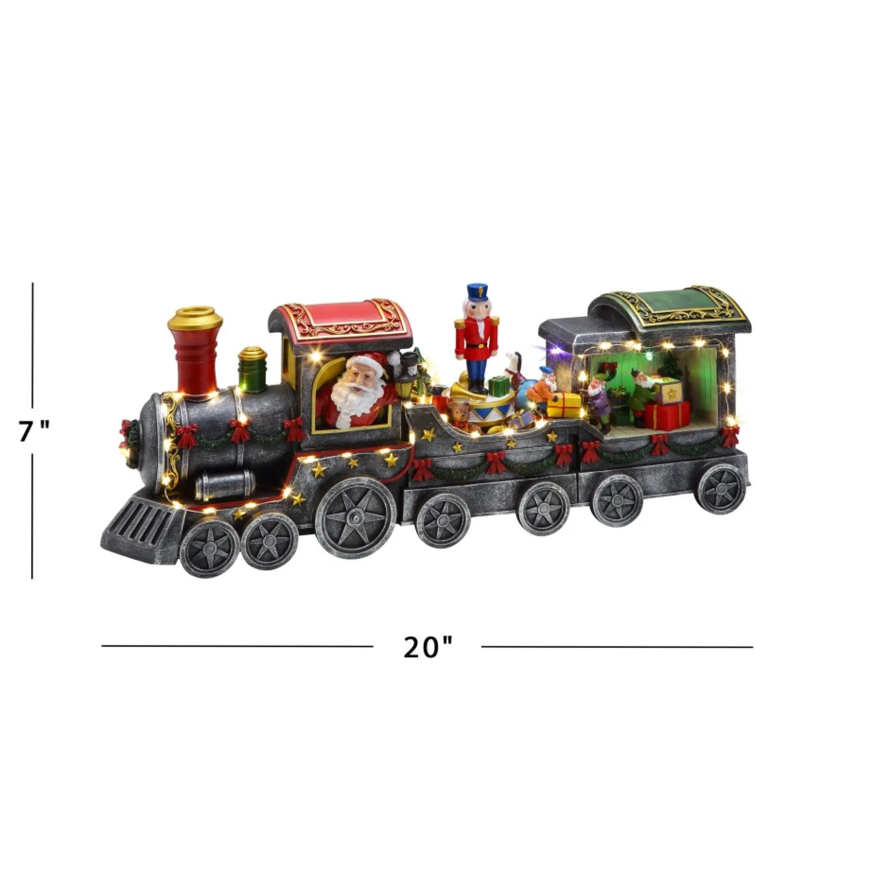 Fashion 20" Animated Christmas Train Musical Decor