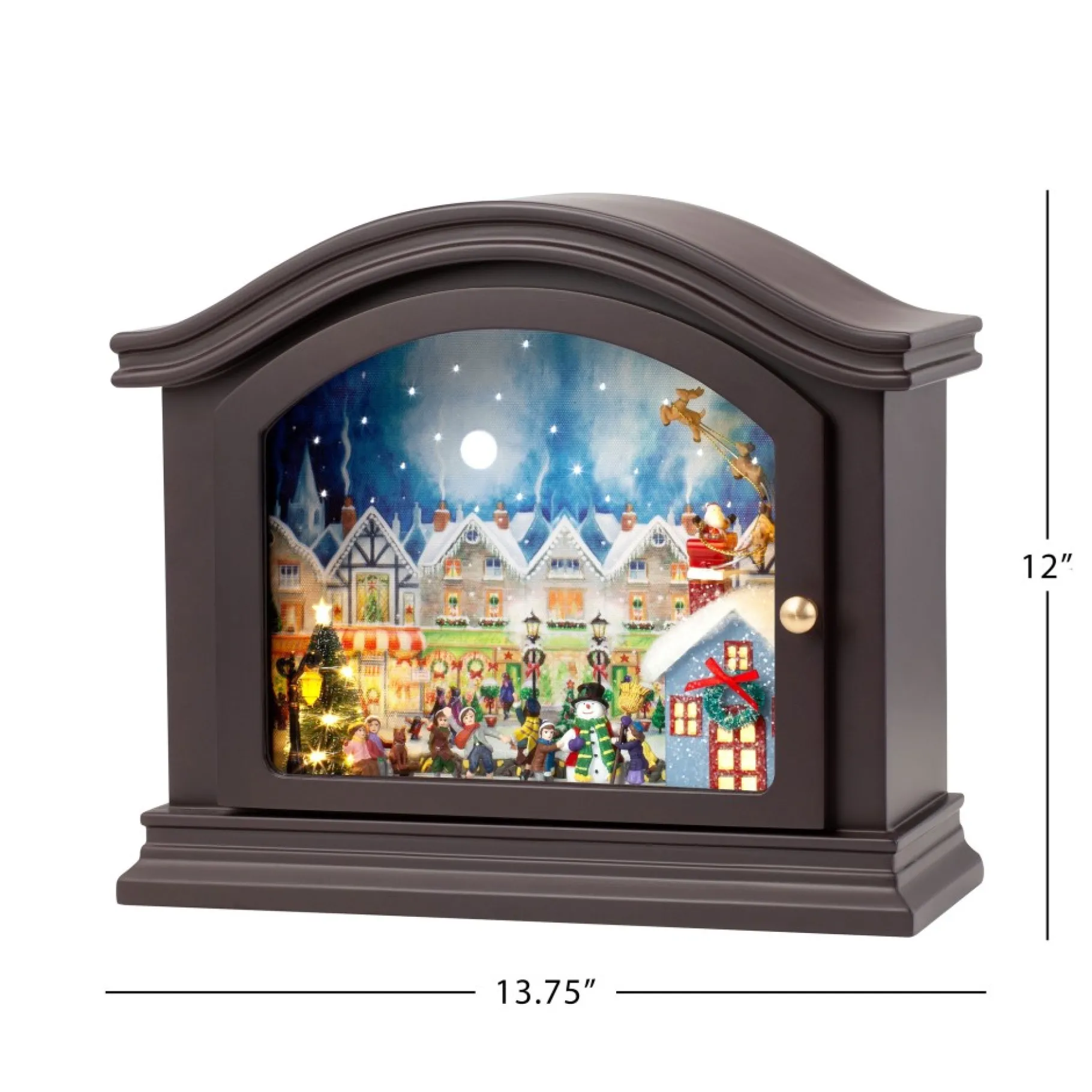 Hot 12" Animated Mantel Music Box Musical Decor
