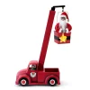 Shop 43" Animated North Pole Lighting Crew - Black Santa Musical Decor