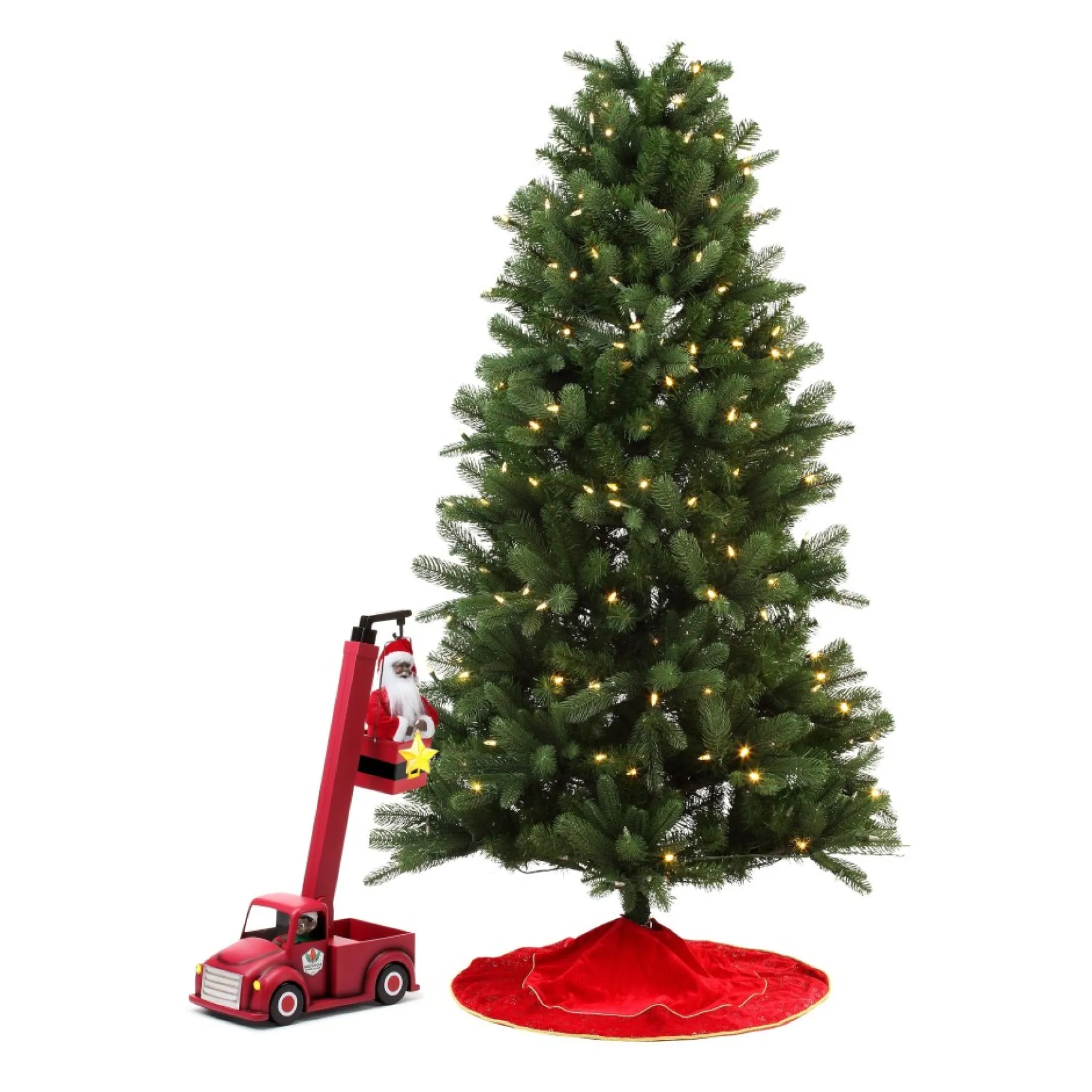 Shop 43" Animated North Pole Lighting Crew - Black Santa Musical Decor