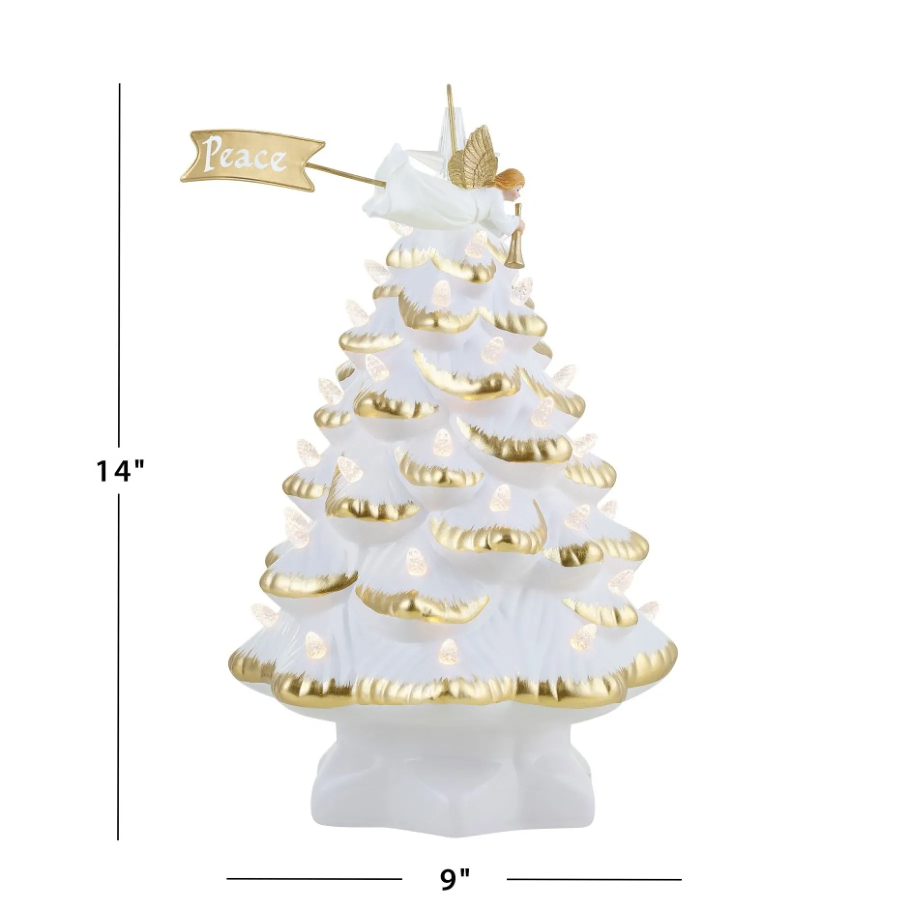Online 14" Animated Nostalgic Ceramic Tree - Angel Character Trees