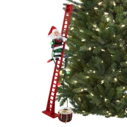 Best 43" Animated Super Climbing Plaid Santa Super Climbers