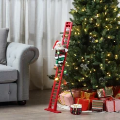 Best 43" Animated Super Climbing Plaid Santa Super Climbers