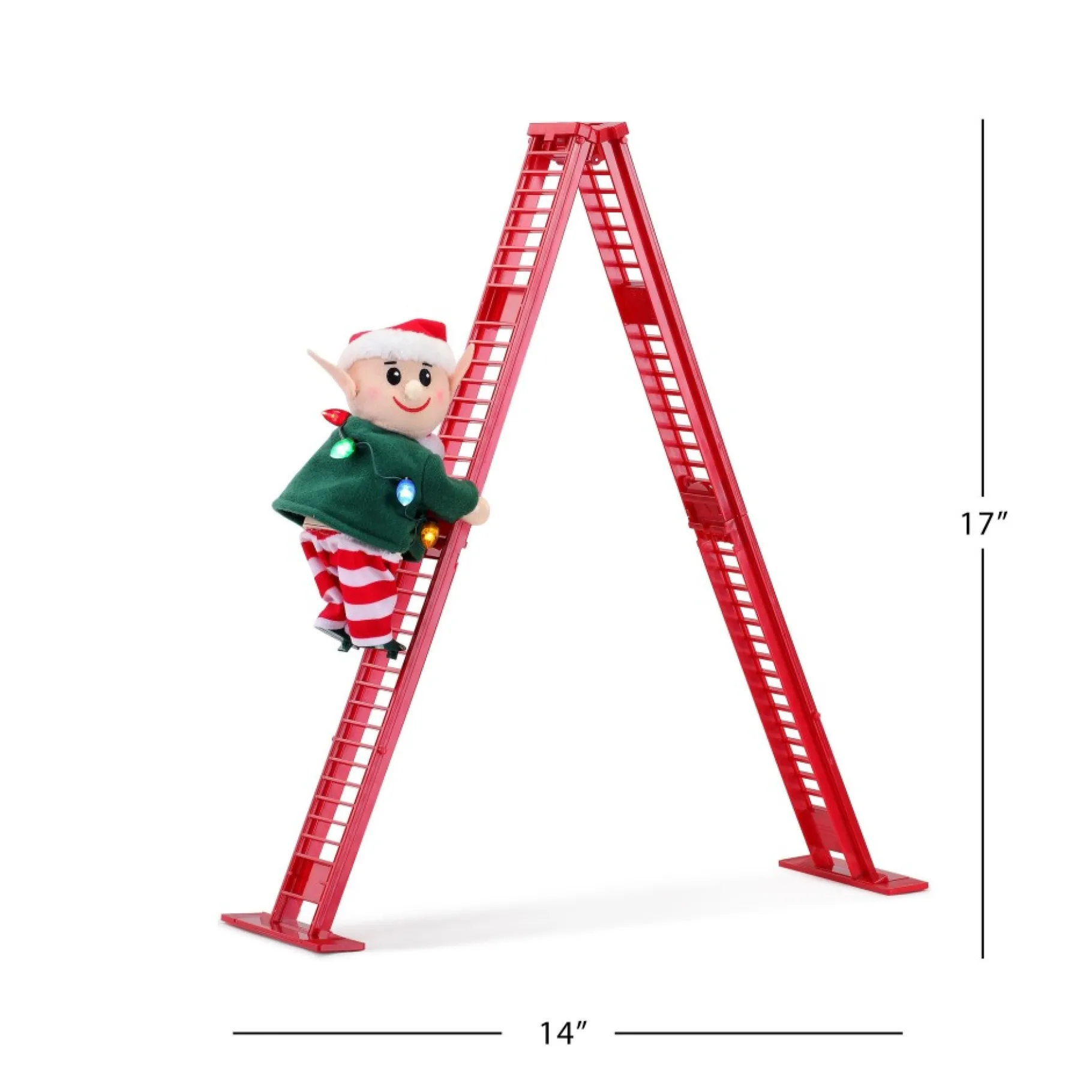 Shop 17" Animated Tabletop Climbing Elf Climbers