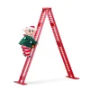 New 17" Animated Tabletop Climbing Elf Musical Decor