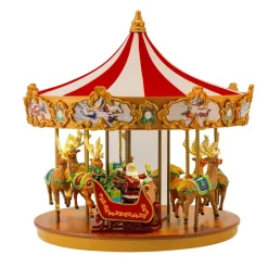 Hot 12" Animated Very Merry Carousel Carousels