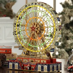 Best Sale 15" Animated World's Fair Grand Ferris Wheel Musical Decor