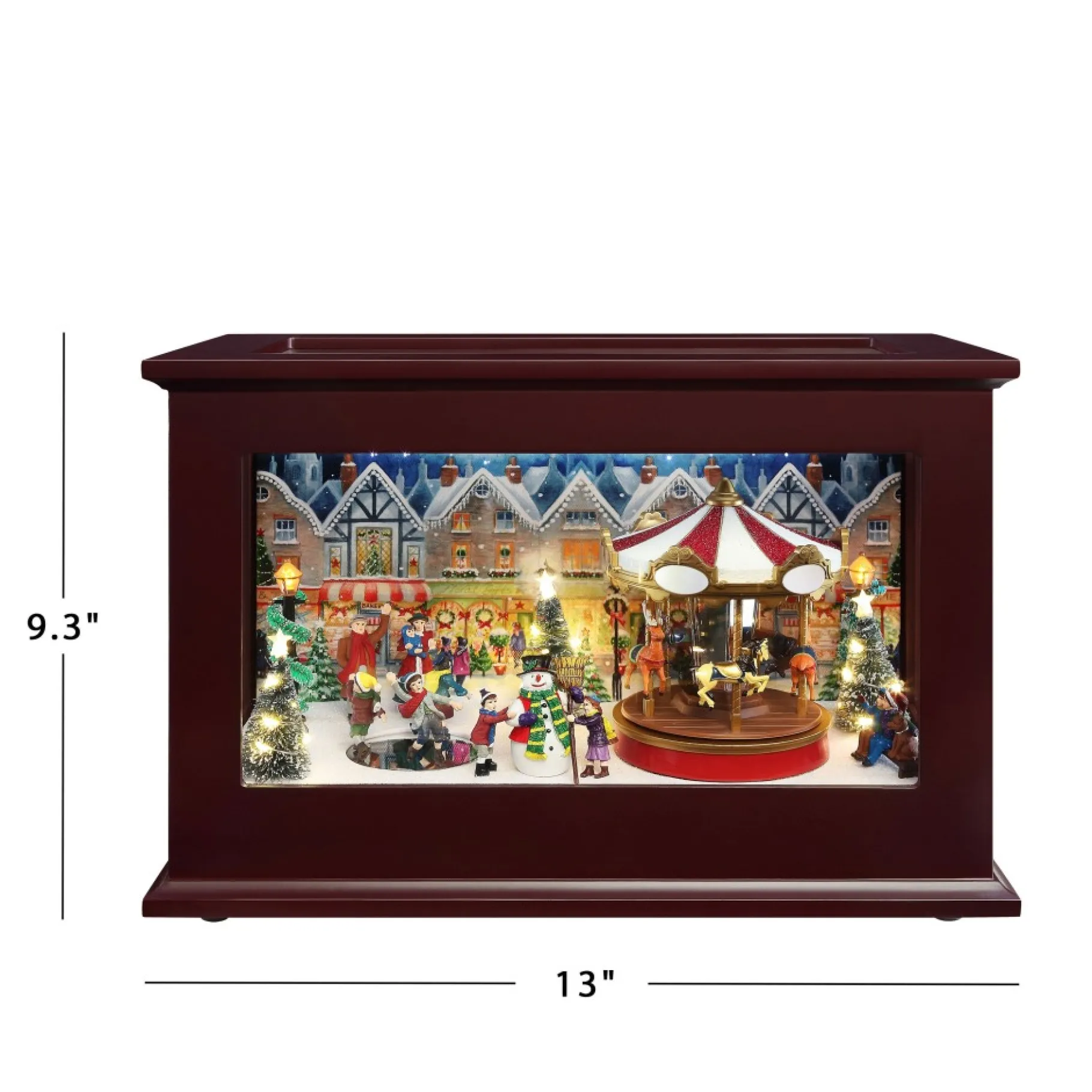 Sale 13" Heirloom Christmas Music Box Musical Decor