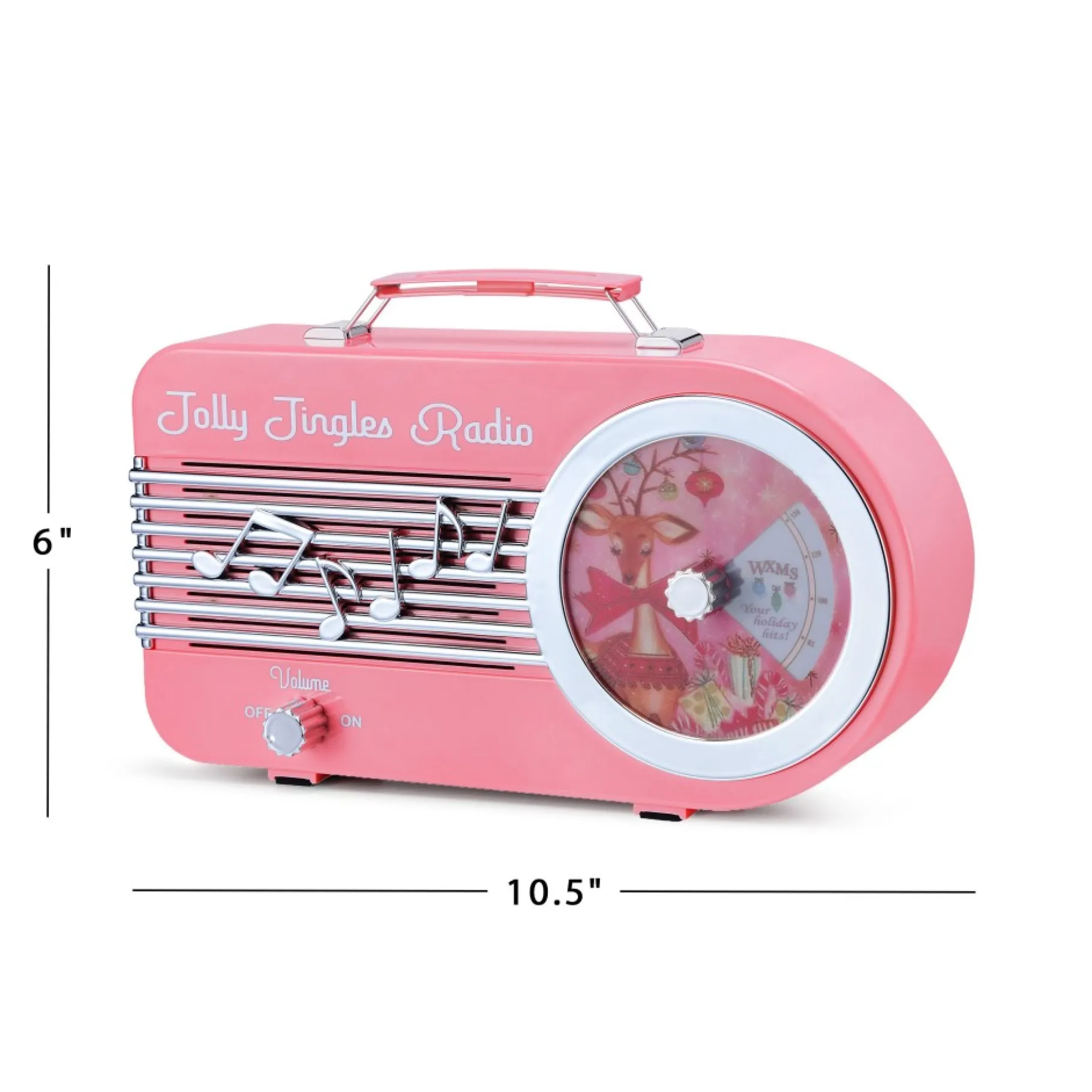 Flash Sale 10.5" Jolly Jingles Radio Musical Decor
