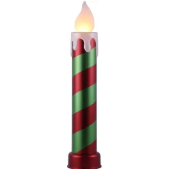 Online 36" Metallic Blow Mold Candle - Red & Green Blow Molds