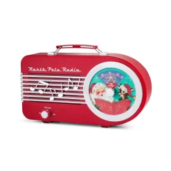 Clearance 10.5" North Pole Radio Musical Decor