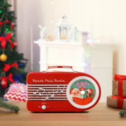 Clearance 10.5" North Pole Radio Musical Decor