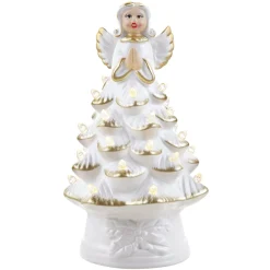 Best Sale 8.5" Nostalgic Ceramic Angel Tree Character Trees