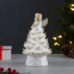Best Sale 8.5" Nostalgic Ceramic Angel Tree Character Trees