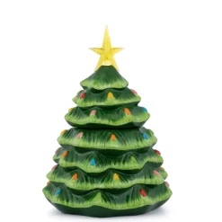 Online 13" Nostalgic Ceramic Lit Tree Cookie Jar Cookie Jars