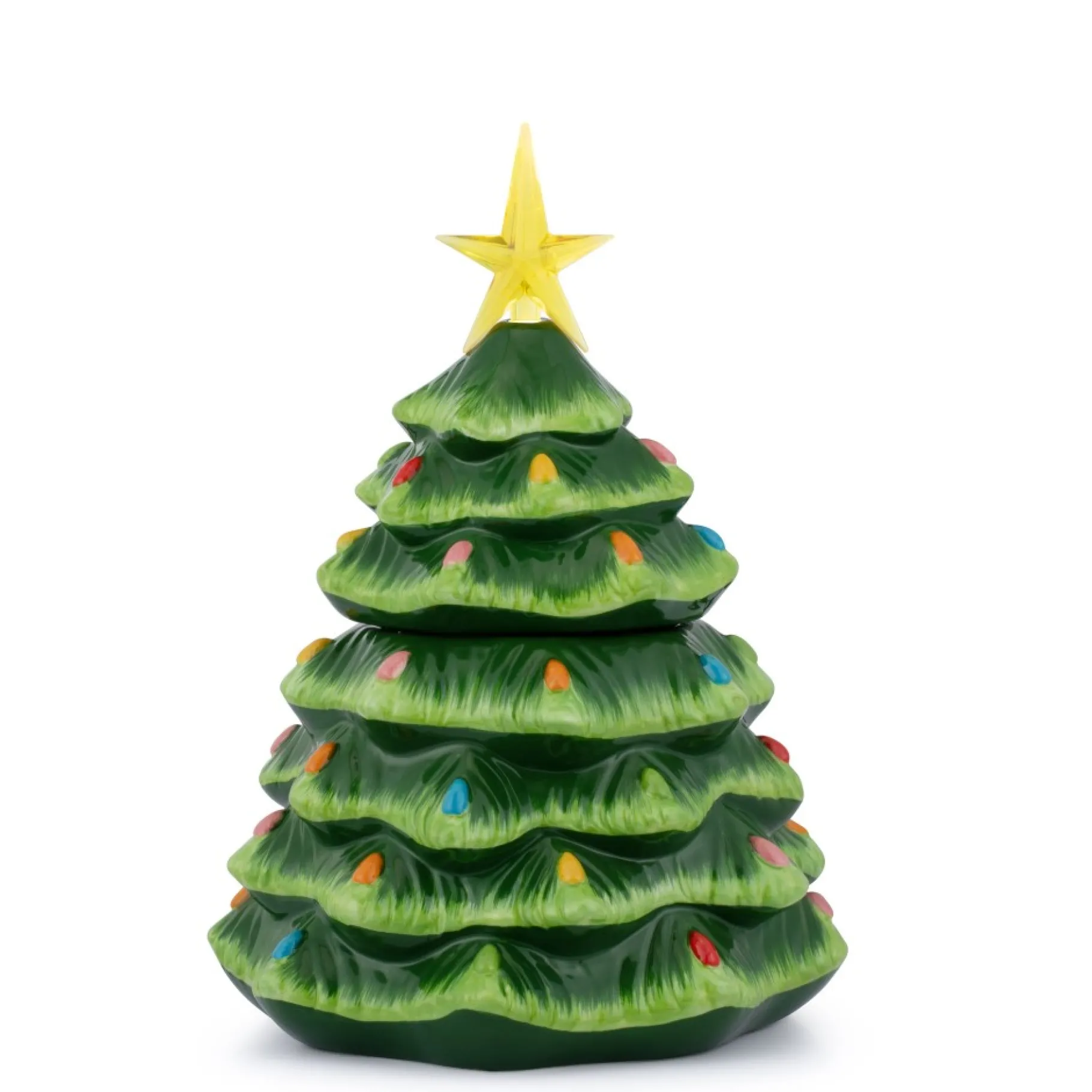 Online 13" Nostalgic Ceramic Lit Tree Cookie Jar Cookie Jars