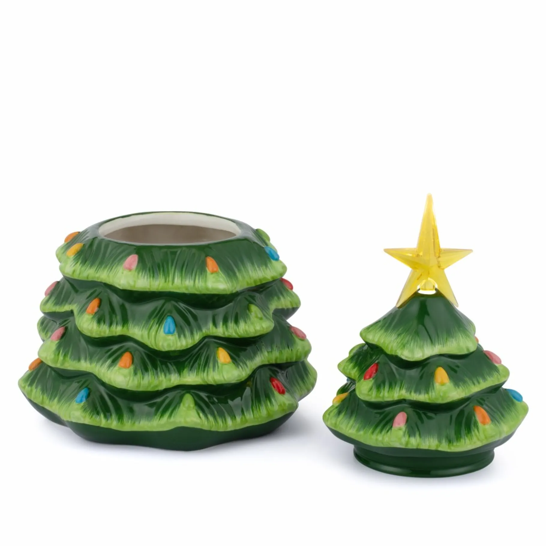 Online 13" Nostalgic Ceramic Lit Tree Cookie Jar Cookie Jars