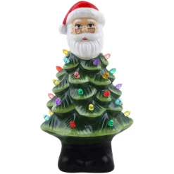 Store 8.5" Nostalgic Ceramic Santa Tree Character Trees