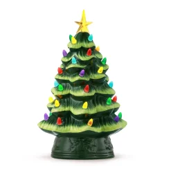 Outlet 12" Nostalgic Ceramic Tree - Green Green Ceramic Trees