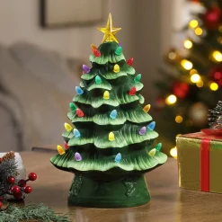 Outlet 12" Nostalgic Ceramic Tree - Green Green Ceramic Trees