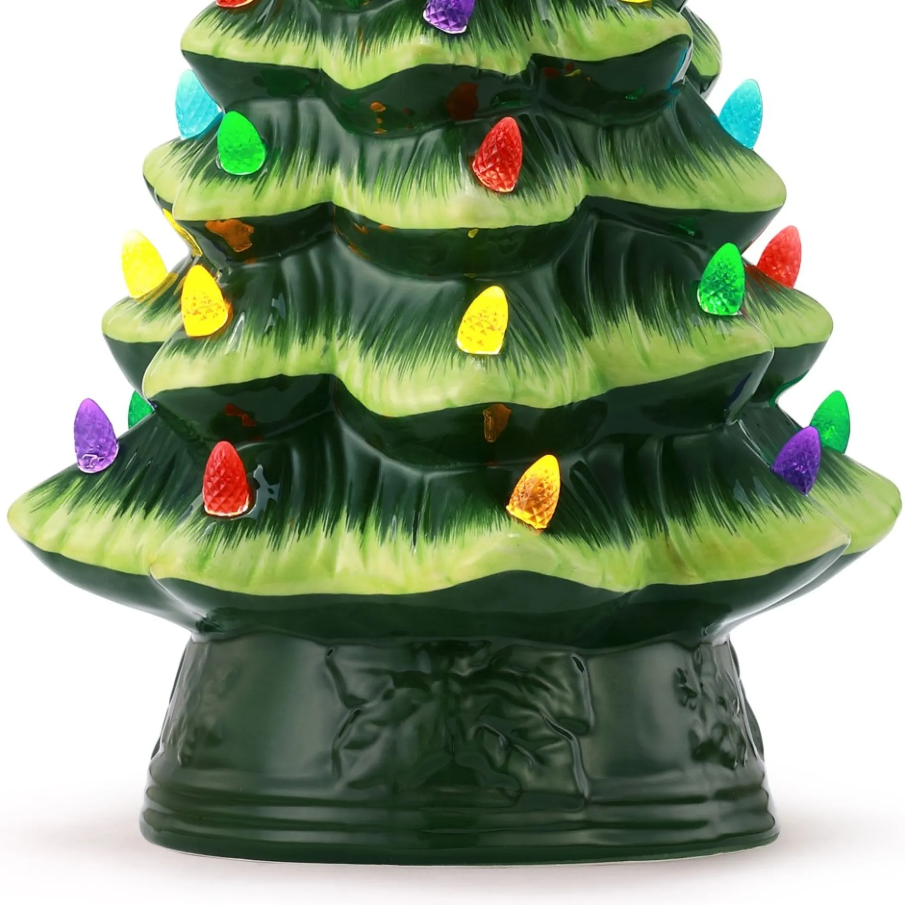 Outlet 12" Nostalgic Ceramic Tree - Green Green Ceramic Trees