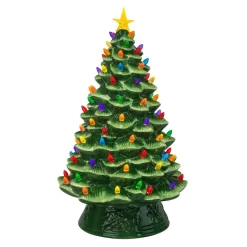 Cheap 18" Nostalgic Ceramic Tree - Green Green Ceramic Trees