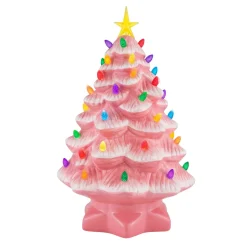 Cheap 14" Nostalgic Ceramic Tree - Pink Pink Ceramic Trees