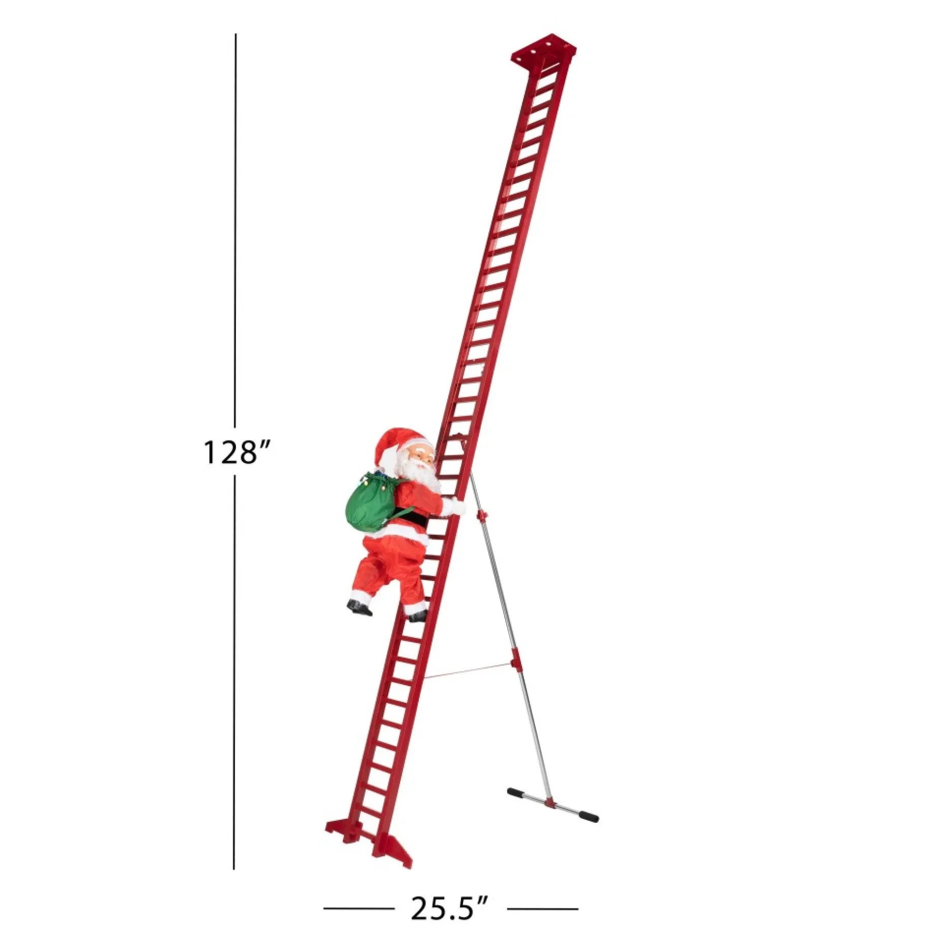 Shop 10' Outdoor Animated Super Climbing Santa Musical Decor