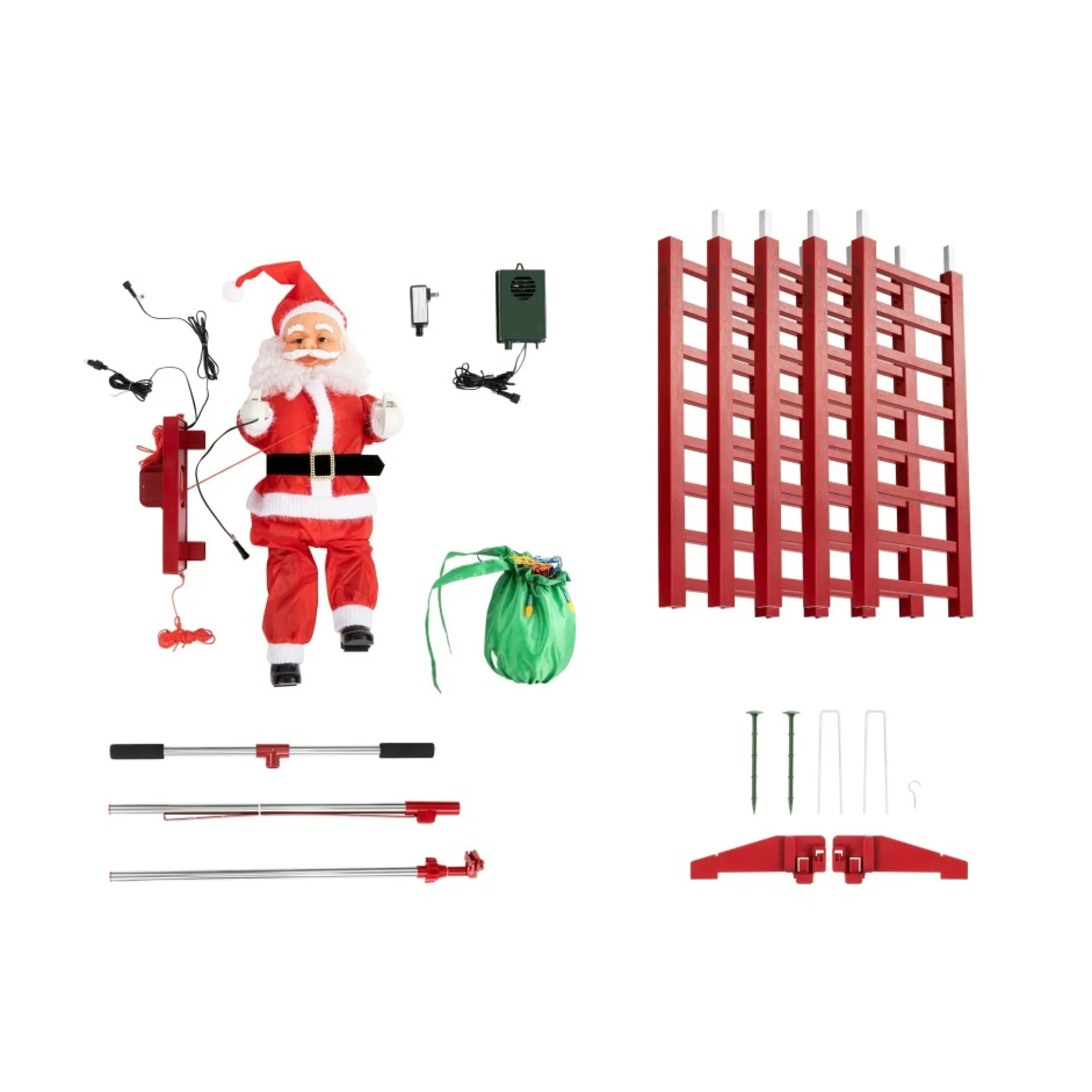 Shop 10' Outdoor Animated Super Climbing Santa Musical Decor
