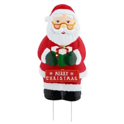 Cheap 32.5" Outdoor Metal Santa Sign Signs