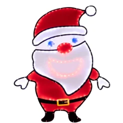 New 36.75" Outdoor Singing Santa Musical Decor