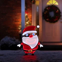 New 36.75" Outdoor Singing Santa Musical Decor