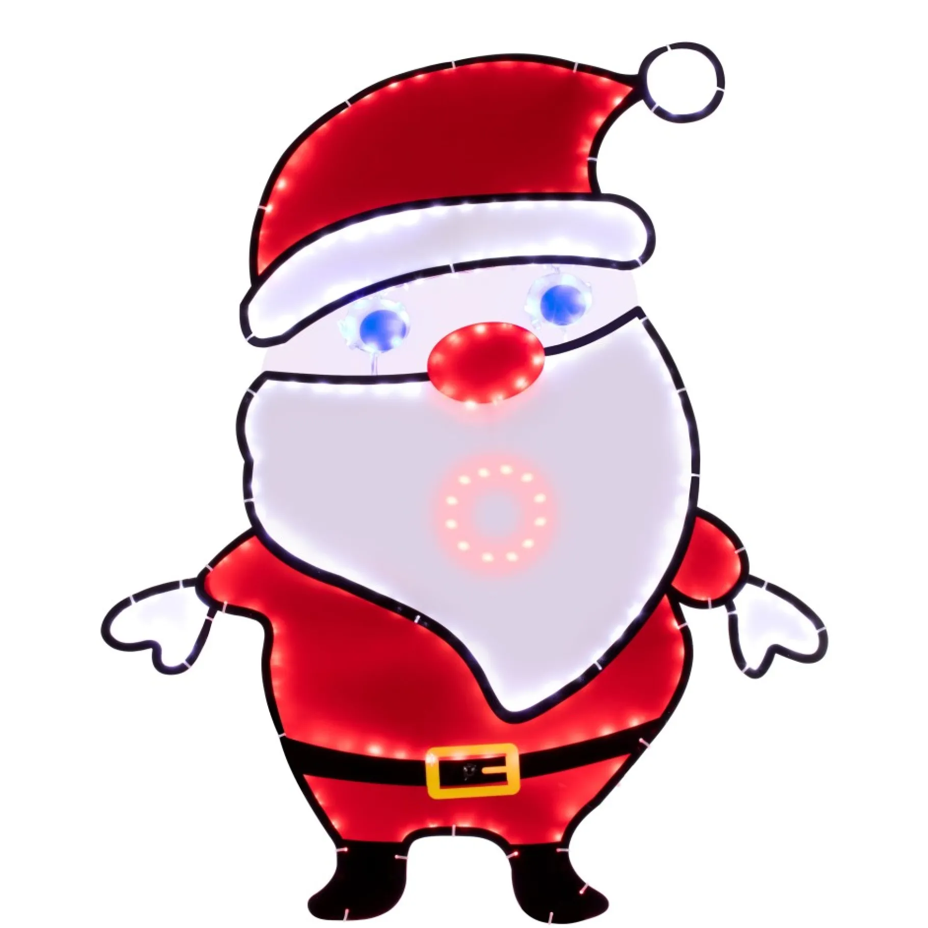 New 36.75" Outdoor Singing Santa Musical Decor