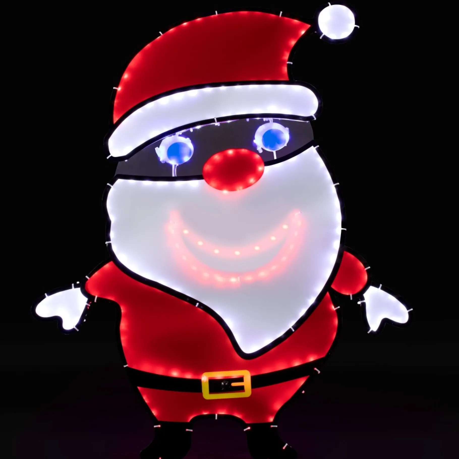 New 36.75" Outdoor Singing Santa Musical Decor