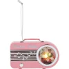 Sale 4.75" Retro Radio Ornament - Pink Musical Decor