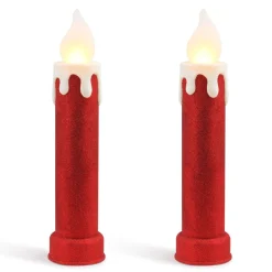 Cheap 24" Set Of 2 Blow Mold Candles - Red Blow Molds