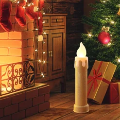 Best Sale 24" Set Of 2 Blow Mold Candles - Gold Blow Molds