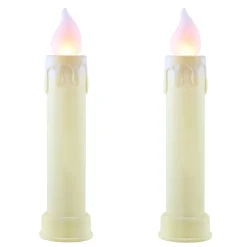 Best Sale 24" Set Of 2 Blow Mold Candles - Ivory Blow Molds