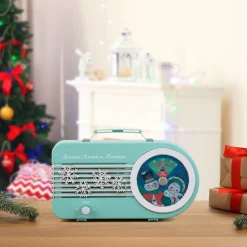 Fashion 10.5" Snow Tunes Radio Musical Decor