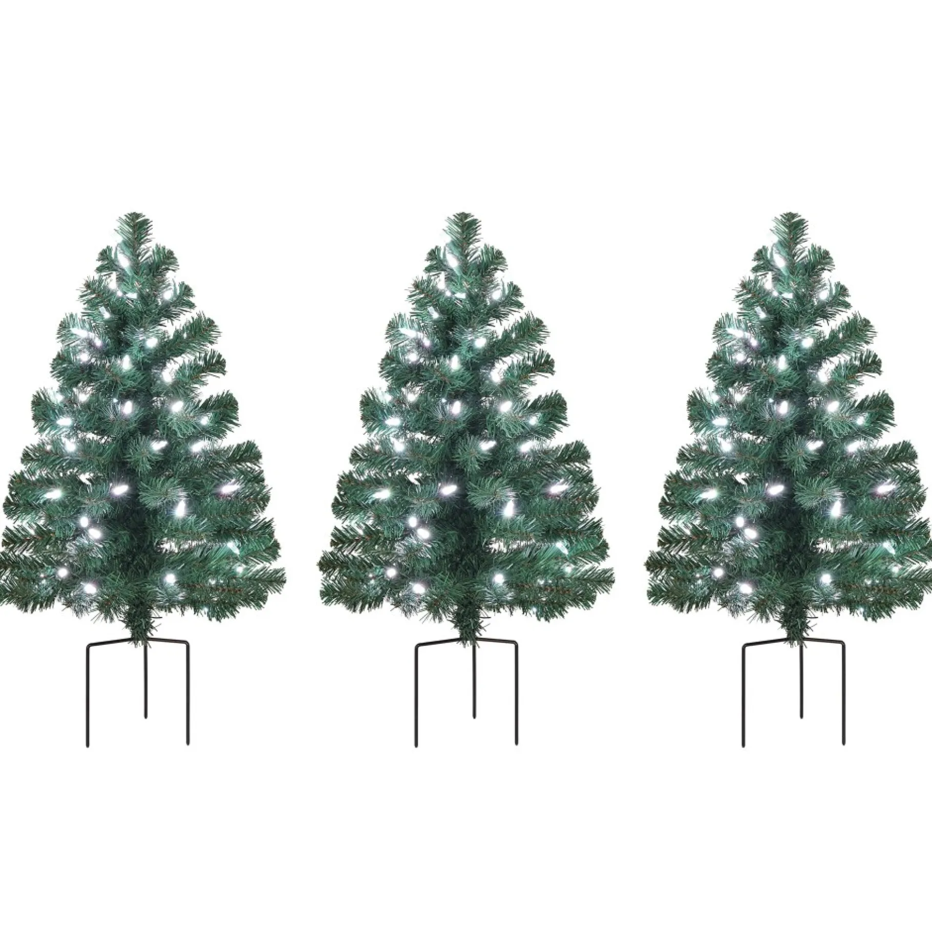 New Alexa Enabled Pathway Christmas Trees - Rgb Bulbs Pathway