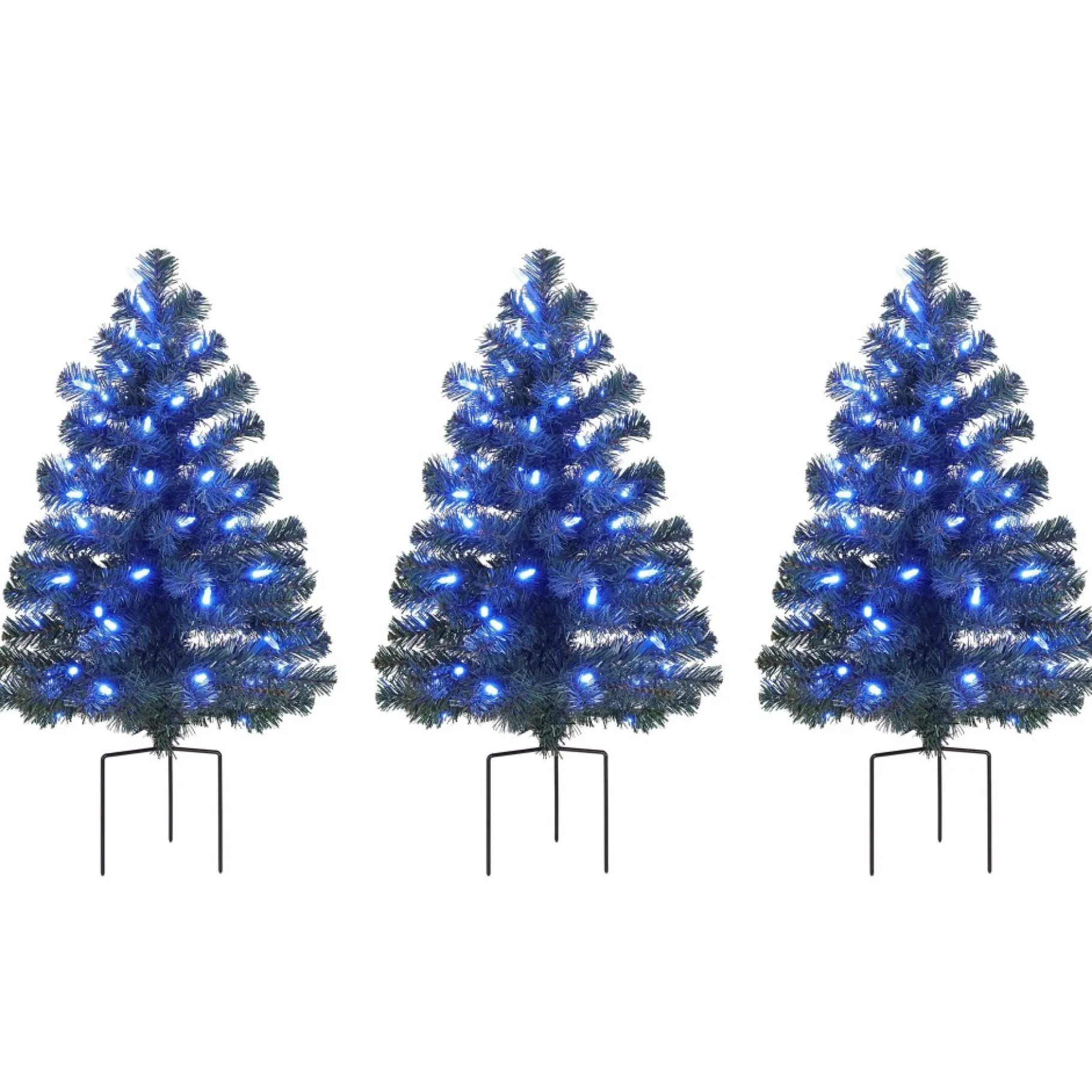 New Alexa Enabled Pathway Christmas Trees - Rgb Bulbs Pathway