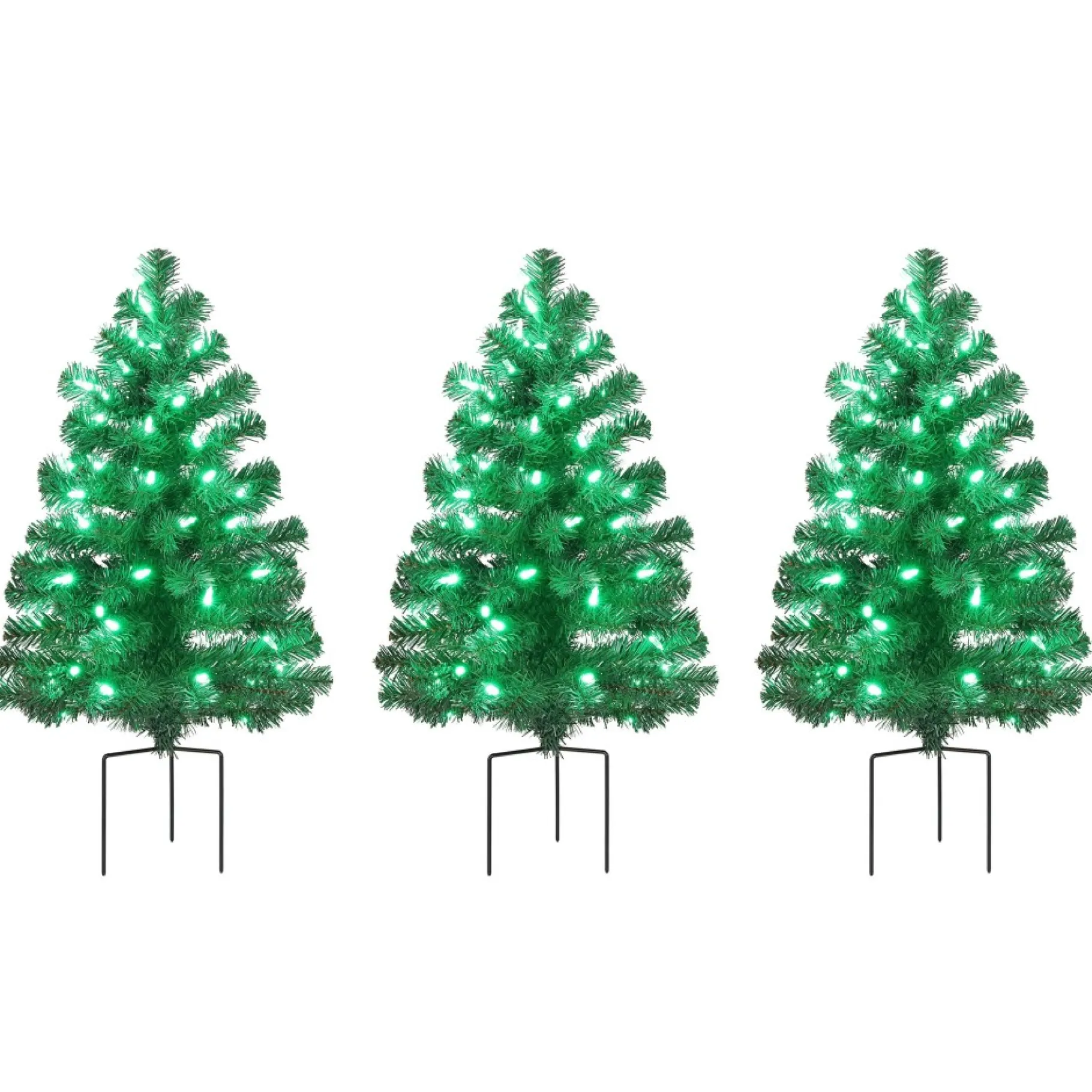 New Alexa Enabled Pathway Christmas Trees - Rgb Bulbs Pathway