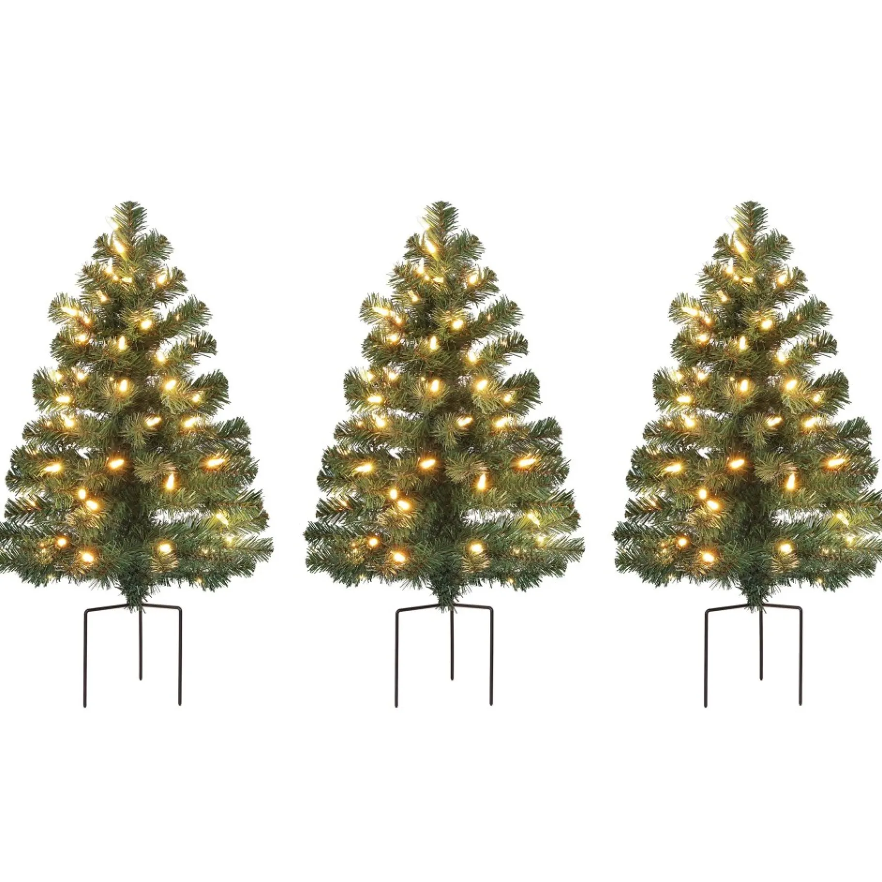 New Alexa Enabled Pathway Christmas Trees - Rgb Bulbs Pathway