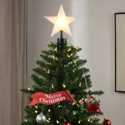 Hot Animated Elves Sleigh Tree Topper With Banner Tree Toppers