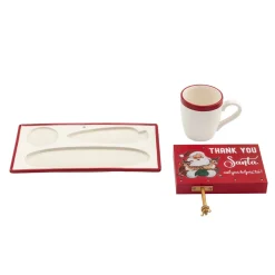 Clearance Night Before Christmas Milk And Cookies Serving Set Mugs