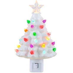 Flash Sale Nostalgic Ceramic Tree Nightlight - White Night Lights