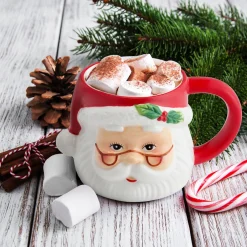Online 16Oz Nostalgic Ceramic Santa Mug Mugs