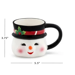 Online 16Oz Nostalgic Ceramic Snowman Mug Mugs