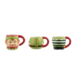 Store 12Oz Set Of 3 Ceramic Stacking Mugs - Elf Mugs